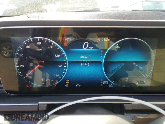 2020 Mercedes-Benz GLE 350 with VIN 4JGFB4JB9LA199801, listed as a Copart auction lot 60936445 with 94,942 mi miles and Salvage title. Bid and sale history available at DreamBid. Image 9.