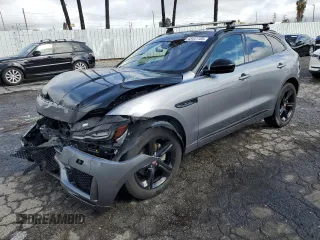 2020 Jaguar F-Pace 25t Checkered Flag Edition with VIN SADCP2FX4LA619342, listed as a Copart auction lot 43441155 with 44,152 mi miles and Salvage title. Bid and sale history available at DreamBid. Image 1.