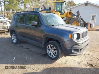 2018 Jeep Renegade Latitude with VIN ZACCJBBB8JPH51136, listed as a IAAI auction lot 42027011 with 65,252 mi miles and . Bid and sale history available at carsss.com. Image 1.
