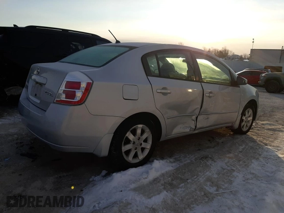 2007 Nissan Sentra 2.0 with VIN 3N1AB61E87L675428, listed as a Copart auction lot 41842035 with 115,651 mi miles and Salvage Title. Bid and sale history available at DreamBid. Image 3.
