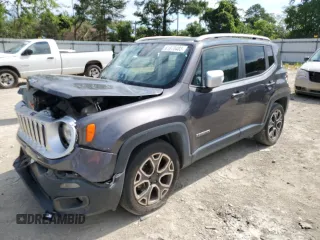 2018 Jeep Renegade Limited z VIN ZACCJADB7JPH12741, wystawiony jako Copart lot #61870483 z przebiegiem 63 182 mil mil oraz Szkoda całkowita • Salvage title. Historia ofert i sprzedaży dostępna na DreamBid. Obrazek 1.
