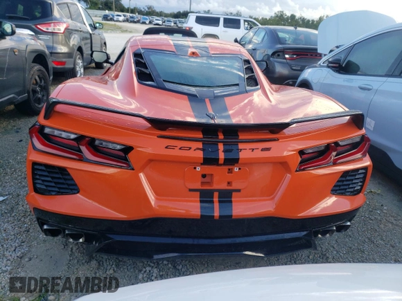 2021 Chevrolet Corvette 2LT with VIN 1G1YB2D42M5112127, listed as a Copart auction lot 73913924 with 7,040 mi miles and Non Repairable. Bid and sale history available at carsss.com. Image 6.