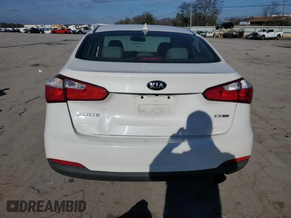 2015 Kia Forte EX with VIN KNAFZ4A80F5309049, listed as a Copart auction lot 87038044 with 34,067 mi miles and Salvage Title. Bid and sale history available at carsss.com. Image 6.