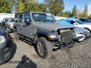 2022 Jeep Wrangler Unlimited High Tide with VIN 1C4HJXDGXNW142263, listed as a Copart auction lot 72552824 with 43,321 mi miles and Salvage Title. Bid and sale history available at DreamBid. Image 4.