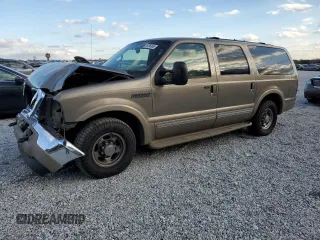 2002 Ford Excursion Limited with VIN 1FMNU42F02EB16576, listed as a Copart auction lot 88296365 with Not Provided miles and Salvage Title. Bid and sale history available at DreamBid. Image 1.