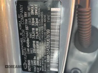 2021 Hyundai Kona Ultimate with VIN KM8K53A52MU679799, listed as a Copart auction lot 46955995 with 0 mi miles and Salvage Title. Bid and sale history available at carsss.com. Image 15.