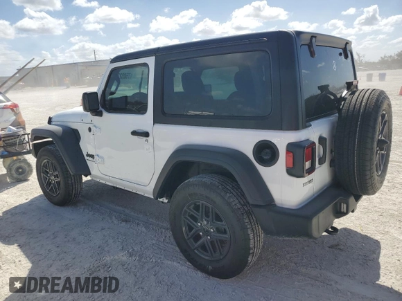 2024 Jeep Wrangler Sport with VIN 1C4PJXAG9RW124892, listed as a Copart auction lot 76882324 with Not provided miles and Salvage title. Bid and sale history available at DreamBid. Image 2.