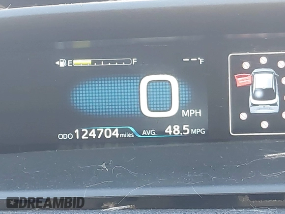 2020 Toyota Prius LE with VIN JTDL9RFU5L3013217, listed as a IAAI auction lot 41650064 with 124,704 mi miles and . Bid and sale history available at DreamBid. Image 16.