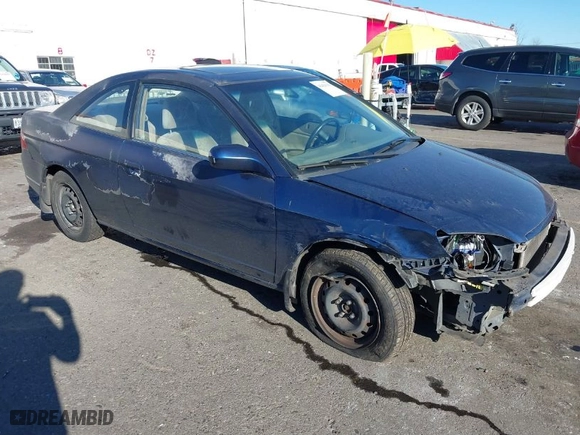 2001 Honda Civic EX with VIN 1HGEM22981L089299, listed as a IAAI auction lot 41429101 with 202,778 mi miles. Bid and sale history available at carsss.com. Image 1.