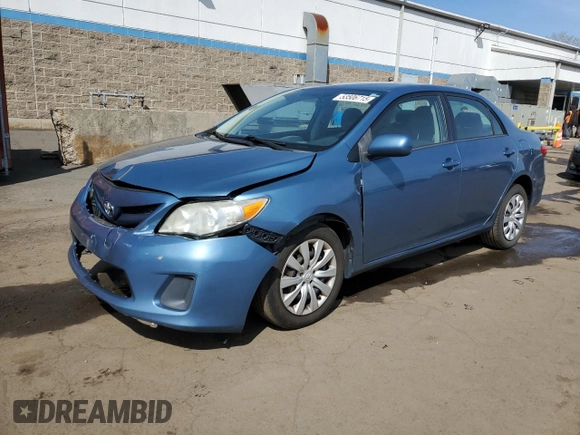 2012 Toyota Corolla L with VIN 5YFBU4EE1CP071016, listed as a Copart auction lot 53506715 with 182,894 mi miles and Salvage Title. Bid and sale history available at carsss.com. Image 1.