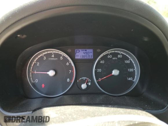 2011 Hyundai Accent GLS z VIN KMHCN4AC6BU614007, wystawiony jako Copart lot #53607545 z przebiegiem 138 593 mil mil oraz Szkoda całkowita • Salvage title. Historia ofert i sprzedaży dostępna na DreamBid. Obrazek 9.