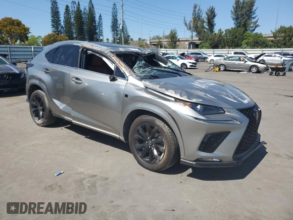 2020 Lexus NX 300 F Sport z VIN JTJSARBZ6L5002443, wystawiony jako Copart lot #45483525 z przebiegiem 50 843 mil mil oraz Nie do naprawy • Non repairable. Historia ofert i sprzedaży dostępna na DreamBid. Obrazek 4.