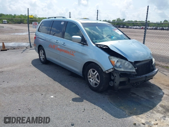 2006 Honda Odyssey EX-L with VIN 5FNRL38716B103035, listed as a IAAI auction lot 42092668 with 264,431 mi miles and . Bid and sale history available at DreamBid. Image 1.