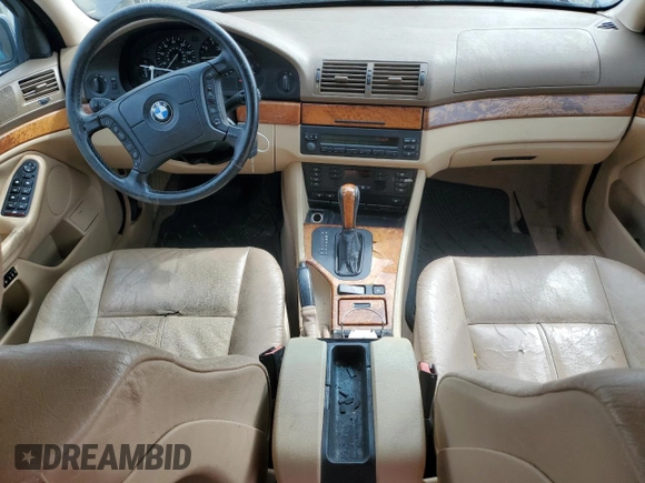 1999 BMW 5 Series 528iAt with VIN WBADP6339XBV60648, listed as a Copart auction lot 52637565 with 207,862 mi miles and Clean Title. Bid and sale history available at carsss.com. Image 8.