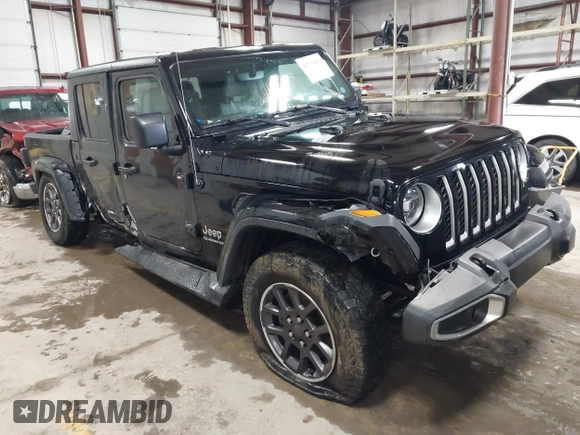 2020 Jeep Gladiator Overland with VIN 1C6HJTFG0LL182931, listed as a IAAI auction lot 41734803 with 75,525 mi miles and . Bid and sale history available at DreamBid. Image 1.