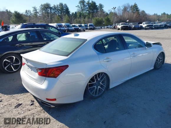 2015 Lexus GS 350 with VIN JTHCE1BL2FA000255, listed as a IAAI auction lot 42056558 with 124,801 mi miles and . Bid and sale history available at DreamBid. Image 4.