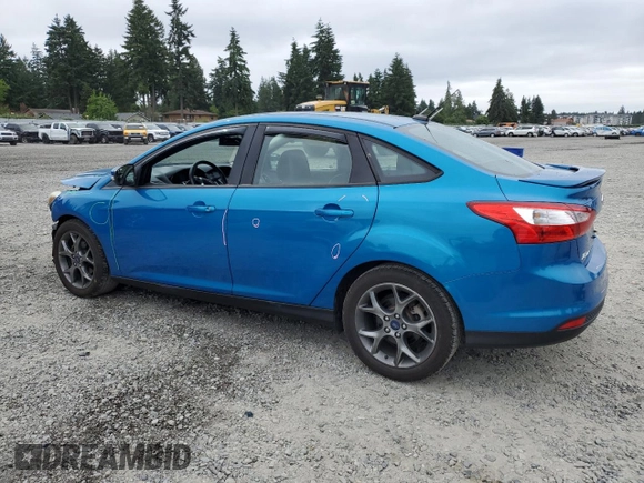 2013 Ford Focus SE with VIN 1FADP3F25DL295338, listed as a Copart auction lot 60225485 with 82,979 mi miles and Salvage title. Bid and sale history available at DreamBid. Image 2.