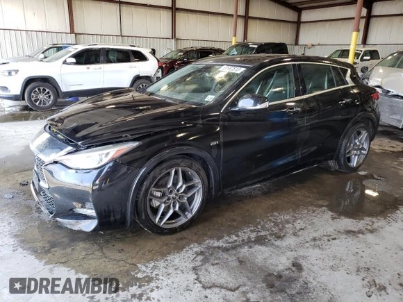 2018 Infiniti QX30 Premium with VIN SJKCH5CP8JA041948, listed as a Copart auction lot 53582513 with 56,915 mi miles and Salvage title. Bid and sale history available at DreamBid. Image 1.