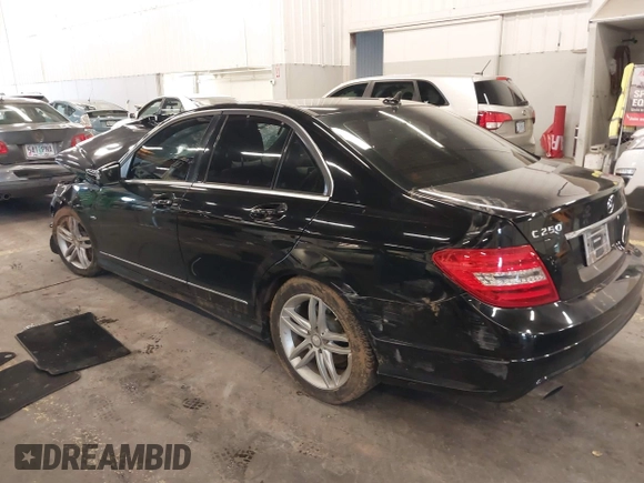 2012 Mercedes-Benz C-Class C 250 Sport with VIN WDDGF4HB7CA623260, listed as a IAAI auction lot 40928790 with 1 mi miles. Bid and sale history available at carsss.com. Image 3.