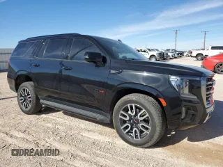 2023 GMC Yukon AT4 with VIN 1GKS2CKD3PR104271, listed as a Copart auction lot 86641834 with 25,636 mi miles and Salvage Title. Bid and sale history available at carsss.com. Image 4.