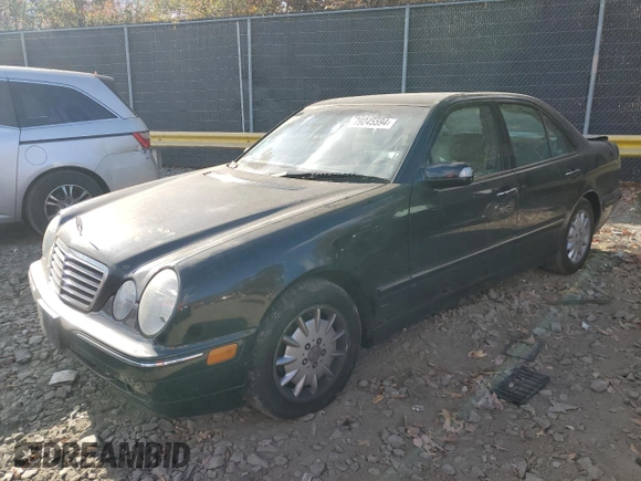 2001 Mercedes-Benz E-Class with VIN WDBJF65J91B272218, listed as a Copart auction lot 79245594 with 223,021 mi miles and Salvage Title. Bid and sale history available at carsss.com. Image 1.