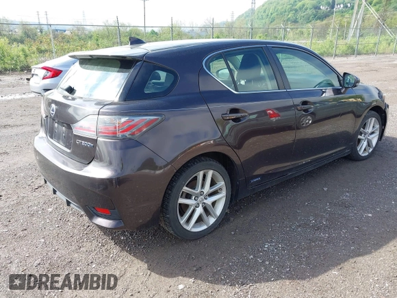 2014 Lexus CT 200h with VIN JTHKD5BH5E2203375, listed as a IAAI auction lot 42183224 with 186,696 mi miles and . Bid and sale history available at DreamBid. Image 4.