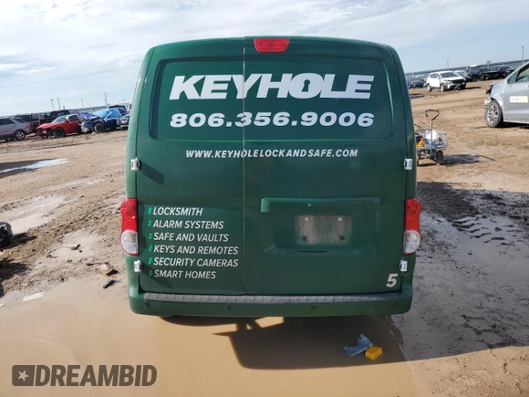 2021 Nissan NV200 S with VIN 3N6CM0KNXMK696890, listed as a Copart auction lot 56090535 with 74,437 mi miles and Salvage title. Bid and sale history available at DreamBid. Image 6.