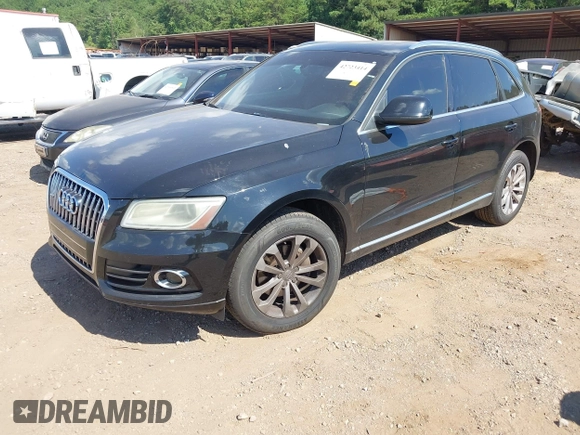 2014 Audi Q5 Premium with VIN WA1CFAFP8EA003469, listed as a IAAI auction lot 42723414 with 213,833 mi miles and . Bid and sale history available at DreamBid. Image 2.