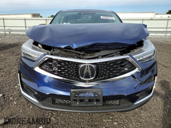 2021 Acura RDX w/Technology Package with VIN 5J8TC2H51ML037161, listed as a Copart auction lot 67962313 with 10,058 mi miles. Bid and sale history available at carsss.com. Image 5.