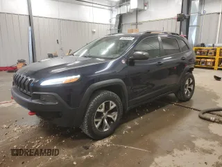 2016 Jeep Cherokee Trailhawk with VIN 1C4PJMBB6GW364495, listed as a Copart auction lot 85890344 with 122,230 mi miles and Salvage Title. Bid and sale history available at carsss.com. Image 1.