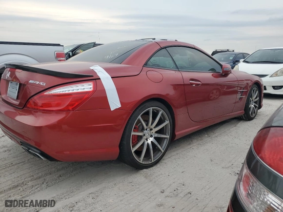 2014 Mercedes-Benz SL-Class SL 63 AMG with VIN WDDJK7EAXEF029105, listed as a Copart auction lot 75639724 with 0 mi miles and Non Repairable. Bid and sale history available at carsss.com. Image 3.