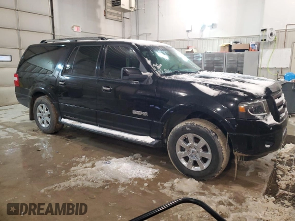 2008 Ford Expedition Max Limited with VIN 1FMFK19577LA08738, listed as a Copart auction lot 58176585 with Not provided miles and Non repairable. Bid and sale history available at DreamBid. Image 4.