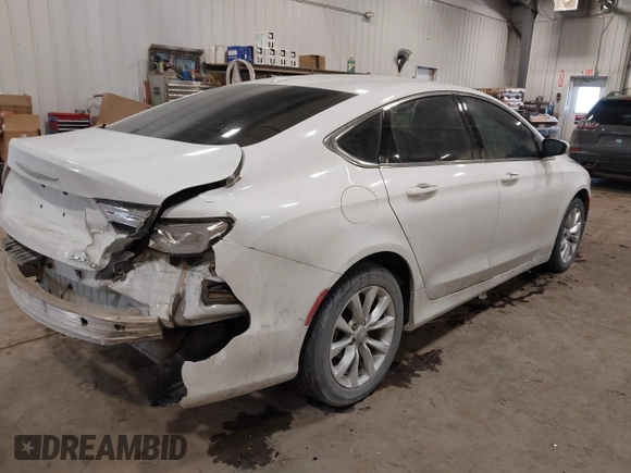 2015 Chrysler 200 C with VIN 1C3CCCCB2FN545166, listed as a IAAI auction lot 41601759 with 95,177 mi miles. Bid and sale history available at carsss.com. Image 4.