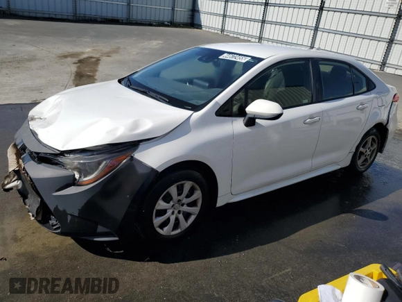 2022 Toyota Corolla LE with VIN JTDEPMAE5NJ199454, listed as a Copart auction lot 44672455 with 109,676 mi miles and Clean Title. Bid and sale history available at carsss.com. Image 1.