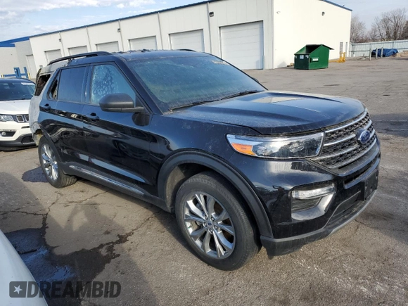 2023 Ford Explorer XLT with VIN 1FMSK8DH7PGA55236, listed as a Copart auction lot 83566244 with 18,859 mi miles and Non Repairable. Bid and sale history available at carsss.com. Image 4.