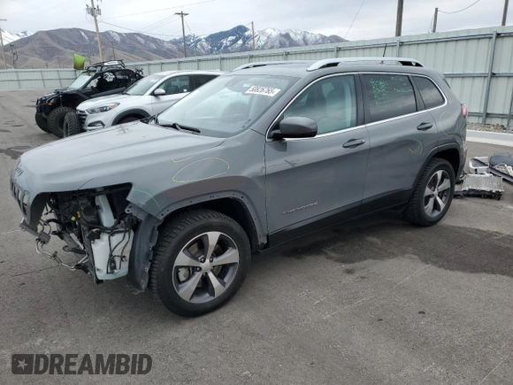 2020 Jeep Cherokee Limited with VIN 1C4PJMDN7LD624741, listed as a Copart auction lot 50826765 with 63,750 mi miles and Salvage title. Bid and sale history available at DreamBid. Image 1.