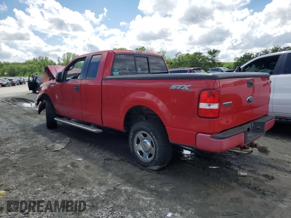 2005 Ford F-150 STX z VIN 1FTRX14WX5NB41790, wystawiony jako Copart lot #56927275 z przebiegiem 104 403 mil mil oraz Szkoda całkowita • Salvage title. Historia ofert i sprzedaży dostępna na DreamBid. Obrazek 2.