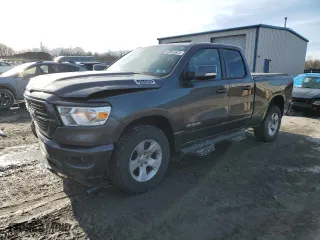 2019 Ram 1500 Big Horn/Lone Star with VIN 1C6SRFBTXKN580721, listed as a Copart auction lot 43906925 with 76,235 mi miles and Salvage Title. Bid and sale history available at carsss.com. Image 1.
