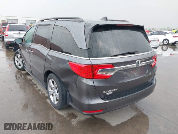 2019 Honda Odyssey EX-L with VIN 5FNRL6H78KB134200, listed as a IAAI auction lot 41932604 with 37,723 mi miles and . Bid and sale history available at DreamBid. Image 3.