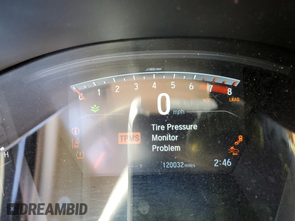 2017 Honda CR-V EX with VIN 2HKRW1H52HH519996, listed as a Copart auction lot 49722355 with 120,032 mi miles and Salvage Title. Bid and sale history available at carsss.com. Image 9.