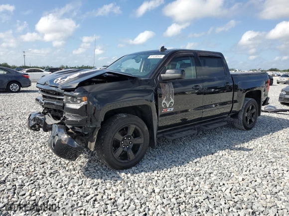 2017 Chevrolet Silverado 1500 LTZ with VIN 3GCUKSEC3HG181841, listed as a Copart auction lot 51438545 with 106,880 mi miles and Salvage Title. Bid and sale history available at carsss.com. Image 1.