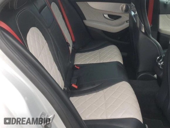 2017 Mercedes-Benz C 43 AMG with VIN 55SWF6EB3HU186733, listed as a Copart auction lot 44679185 with 47,889 mi miles and Salvage Title. Bid and sale history available at DreamBid. Image 10.