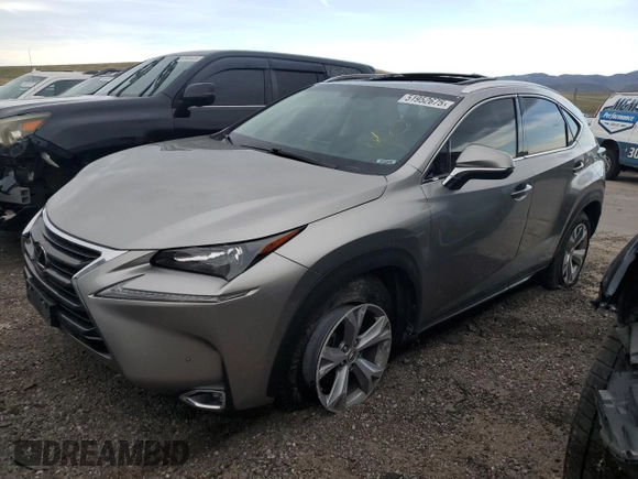 2017 Lexus NX with VIN JTJYARBZ9H2063451, listed as a Copart auction lot 51952675 with 55,627 mi miles and Salvage Title. Bid and sale history available at carsss.com. Image 1.