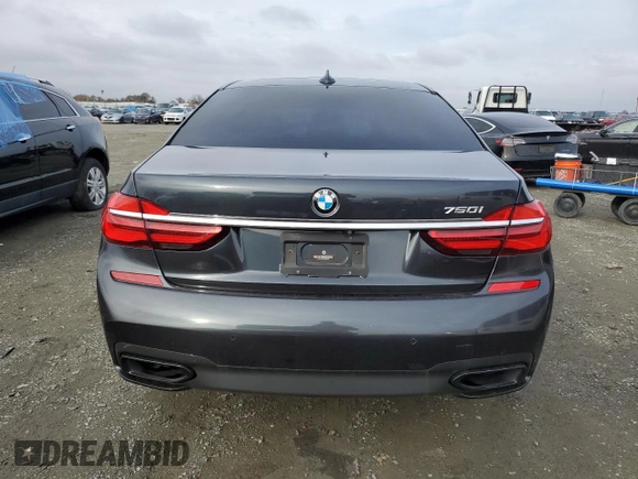 2016 BMW 7 Series 750i with VIN WBA7F0C5XGGM20402, listed as a Copart auction lot 86011914 with 90,123 mi miles and Salvage Title. Bid and sale history available at carsss.com. Image 6.