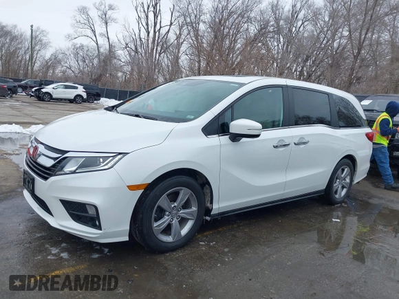 2020 Honda Odyssey EX-L with VIN 5FNRL6H72LB066476, listed as a IAAI auction lot 41577955 with 43,299 mi miles. Bid and sale history available at carsss.com. Image 15.