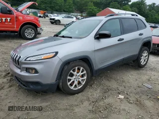 2016 Jeep Cherokee Sport z VIN 1C4PJMAB8GW286111, wystawiony jako Copart lot #64189715 z przebiegiem 96 138 mil mil oraz Szkoda całkowita • Salvage title. Historia ofert i sprzedaży dostępna na DreamBid. Obrazek 1.
