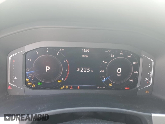 2023 Volkswagen Atlas SE with VIN 1V2JR2CA0PC549599, listed as a Copart auction lot 47189555 with 18,291 mi miles and Non repairable. Bid and sale history available at DreamBid. Image 9.