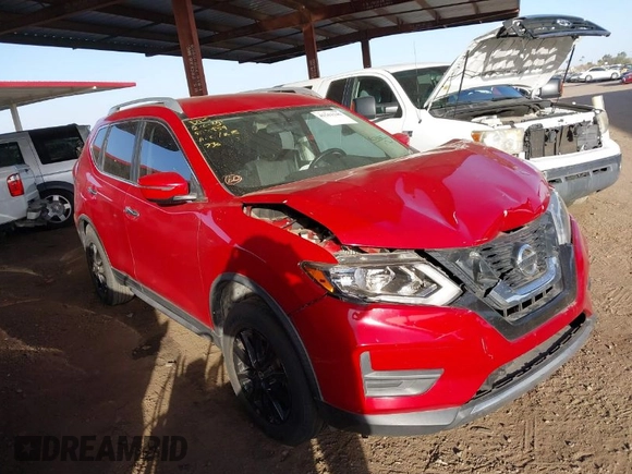 2017 Nissan Rogue SL with VIN JN8AT2MVXHW265390, listed as a IAAI auction lot 41563146 with 104,640 mi miles. Bid and sale history available at carsss.com. Image 1.