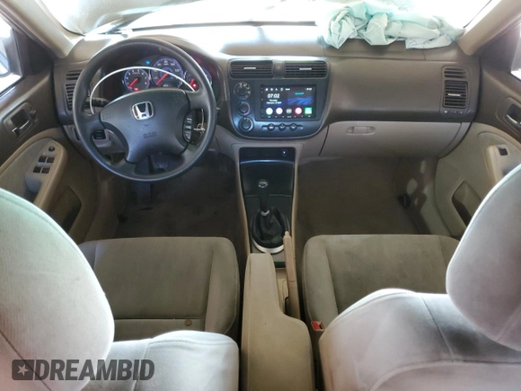 2004 Honda Civic LX with VIN 2HGES15534H534008, listed as a Copart auction lot 45570955 with 209,480 mi miles and Salvage Title. Bid and sale history available at DreamBid. Image 8.