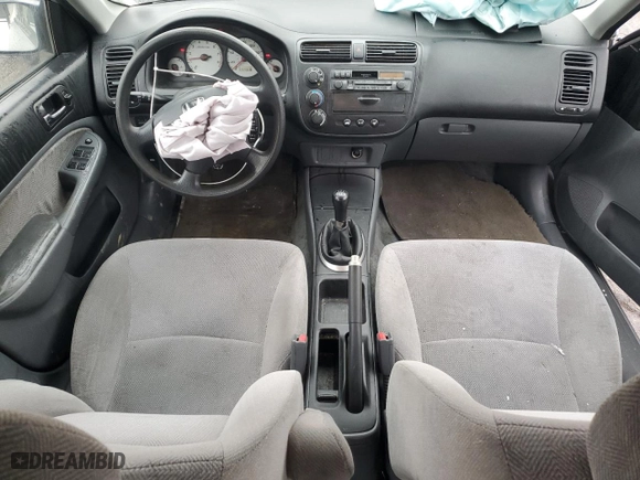 2002 Honda Civic LX with VIN 2HGES15582H500353, listed as a Copart auction lot 44522785 with 264,316 mi miles and Salvage Title. Bid and sale history available at carsss.com. Image 8.